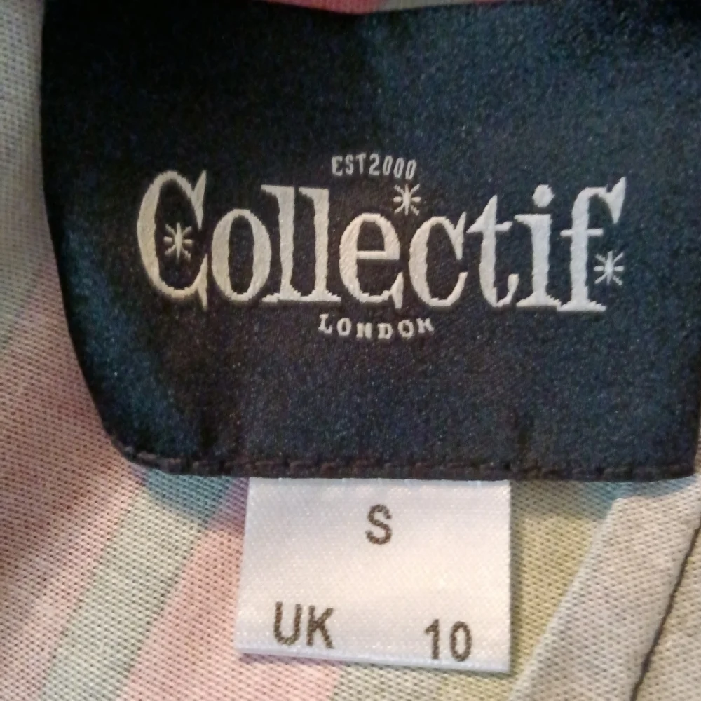 Collectif June Mountain Stripe Swing Dress Belted Small - Picture 8 of 11